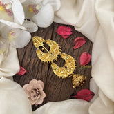 Vriksham Luard Shree Ghansah WIth Chand Bali Design Jada Billai-Gold Bead-G19266